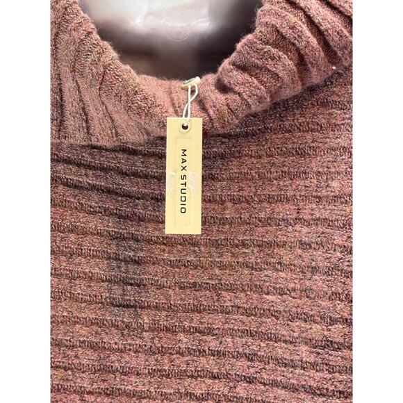 MAX STUDIO Rose Sweater Dolman Sleeves Women’s Size Small Split Cowl NWT - Picture 5 of 10